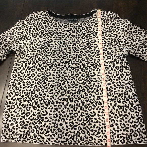 Cynthia Rowley Leopard Print Sweater Size XL NWOT - Picture 9 of 11